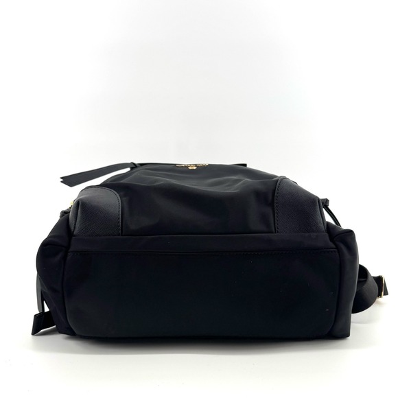 Michael Kors Backpack Black Nylon Gold Hardware Medium Commuter Travel Tech Bag main image 12
